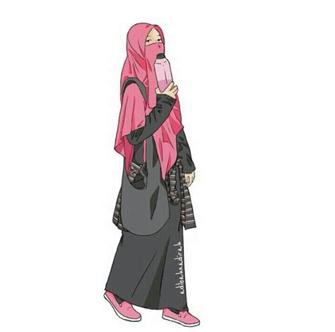 Wanita memang selalu unik, salah satu keunikan mereka. Hijab Girl Vector