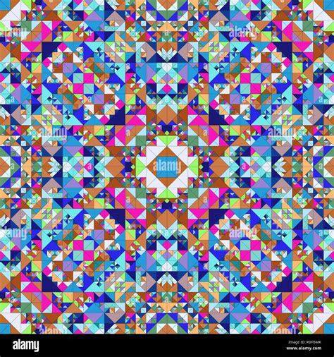 Colorful Repeating Kaleidoscope Pattern Background Abstract Ethnic