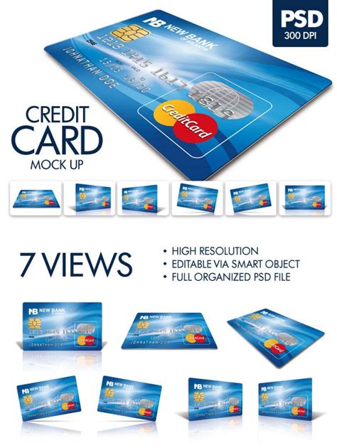 Mockup is easy to download and super easy to customize. Plastic Credit Card Mockup ~ Mockup Templates ~ Creative ...
