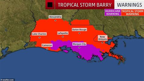 New Orleans Braces For As Tropical Storm Barry As Flooding And Heavy