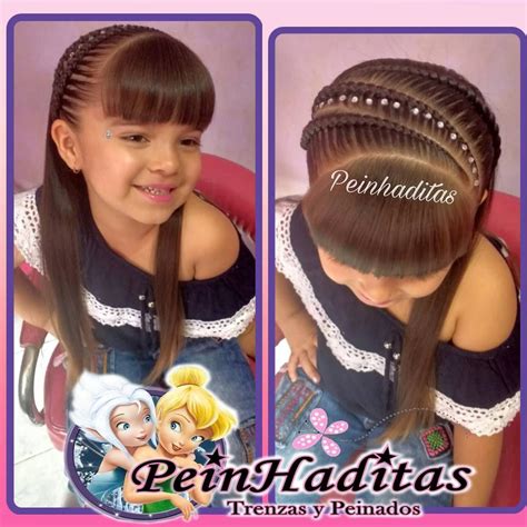 trenzas peinados para niñas con cintas testando produtos cosmeticos