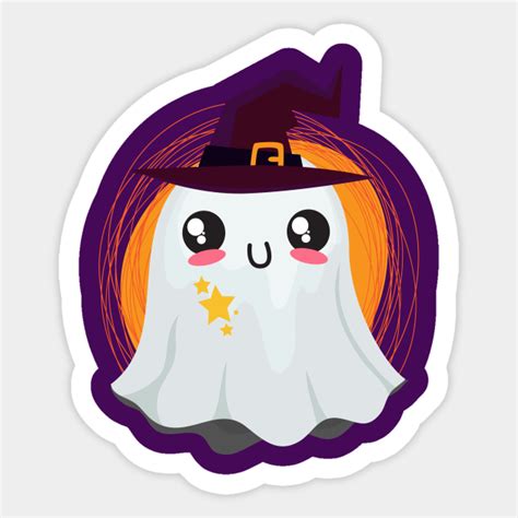 Cute Halloween Cute Ghost Sticker Teepublic