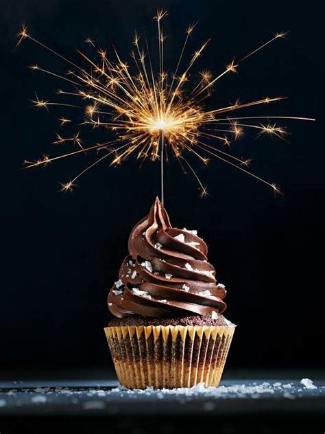 Happy Birthday Cupcake Sparklers Happy Birthday Wishes Cake Happy