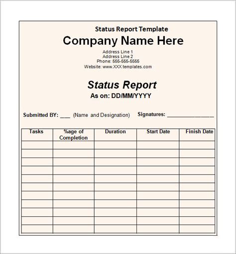 11 Sample Status Reports Sample Templates