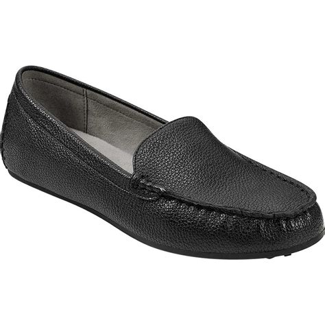 Aerosoles Womens Aerosoles Over Drive Loafer Black Faux Leather 95