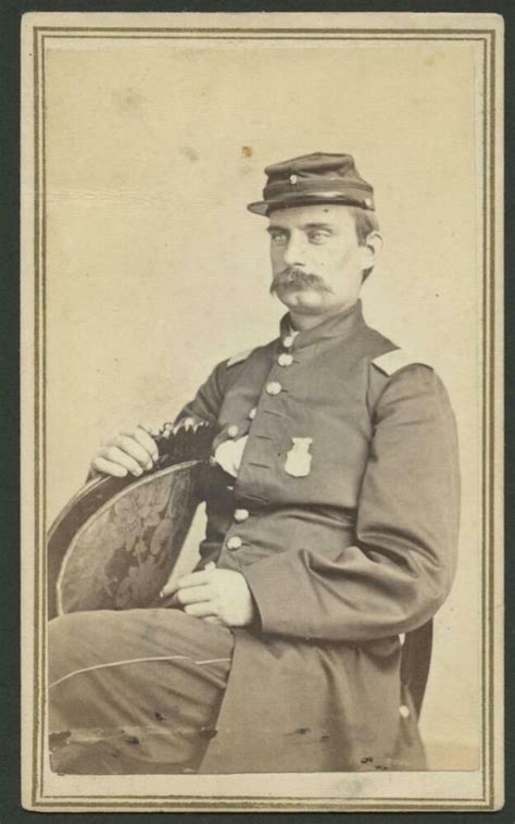 1864 Civil War Cdv Capt Benjamin Allen 9th Nh Vol Wounded In