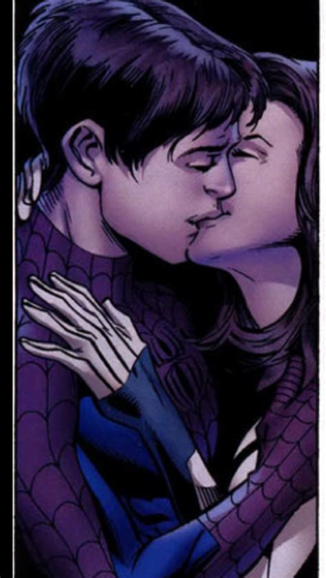 Spiderman Peter Parker With Kitty Pryde Lovekiss By Diazh2xtremppkp