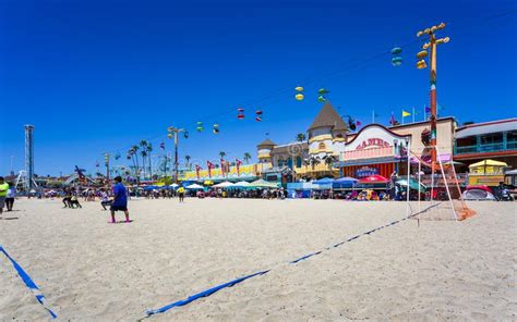 Der Strand Von Santa Cruz Kalifornien Redaktionelles Stockbild Bild