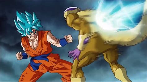 Ssb Goku One Inch Punch Against Golden Frieza Hd Dragon Ball Super