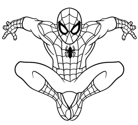 Dibujo De Spiderman Para Colorear Dibujos Infantiles De Spiderman
