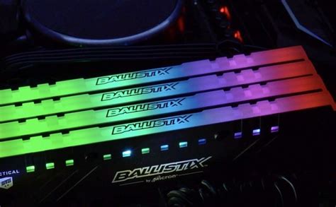 Ballistix Tactical Tracer Rgb Ddr4 Gaming Memory Now Available
