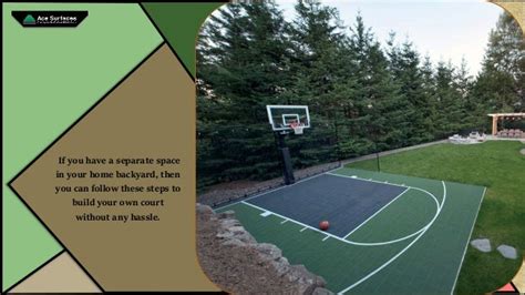 How To Build The Basketball Court At Home Backyard