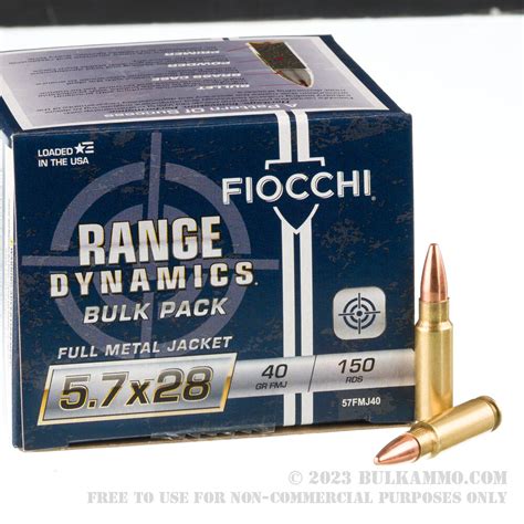 450 Rounds Of Bulk 57x28mm Ammo By Fiocchi 40gr Fmj