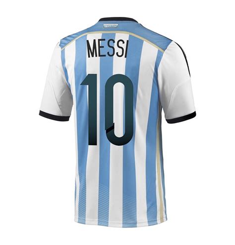 Adidas Messi 10 Argentina Home Jersey World Cup 2014 Messi Messi 10