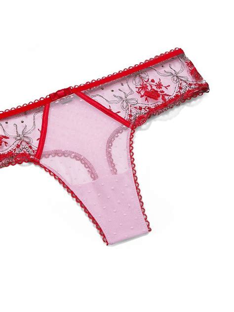 35 Victorias Secret Very Sexy Rose And Bows Thong Panty Floral Lace Xs S M L Xl Ebay