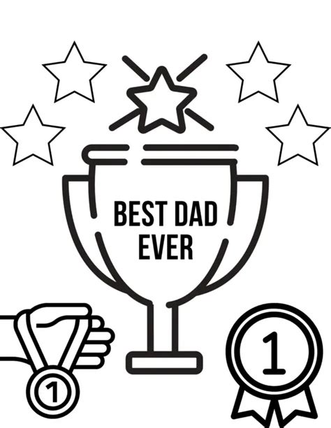 Free Printable Fathers Day Coloring Page