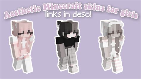 Aesthetic Minecraft Skins For Girls Java W Links Youtube