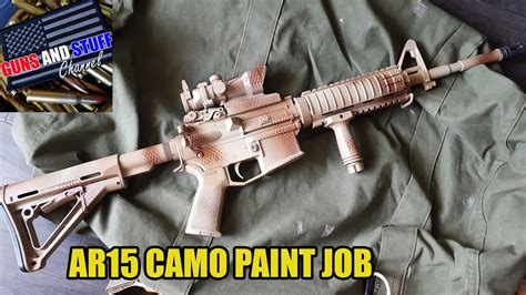 Diy Ar15 Camo Paint Job Youtube