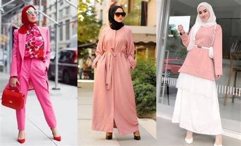 10 warna jilbab yang cocok untuk baju warna pink terlihat manis