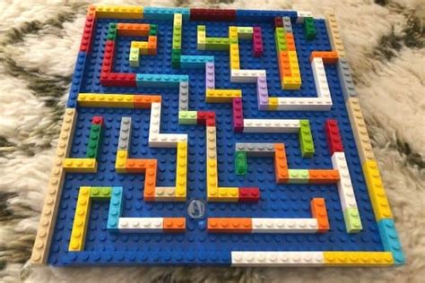 How To Make A Diy Lego Marble Maze Marble Maze Lego Maze Lego