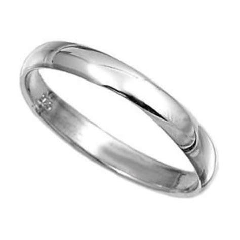Solid 925 Sterling Ring 4mm Flat Band Ring In Sizes G Z20 Etsy Uk