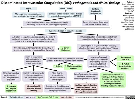 Disseminated Intravascular Coagulation Dic Calgary Guide
