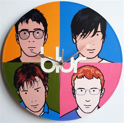 ‘blur Best Of 12″ Vinyl Record Wall Clock The Records Ticking