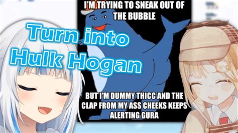 Gura Makes Ame Read The Dummy Thicc Meme Youtube