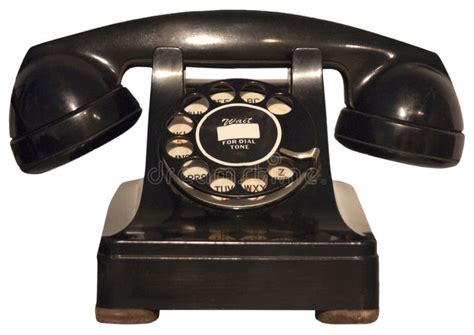 Old Retro Vintage Rotary Phone Telephone Isolated Stock Image Image