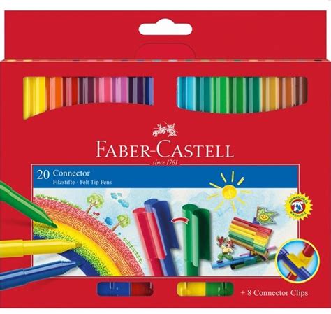 Faber Castell Connector Pen Set 20s Titles Stationers