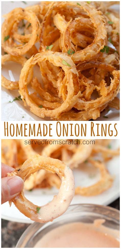 Perfect Appetizers Appetizer Snacks Homemade Onion Rings Onion Rings