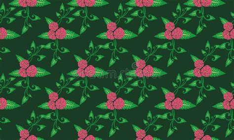 Unique Floral Pattern Background For Valentine With Leaf And Pink