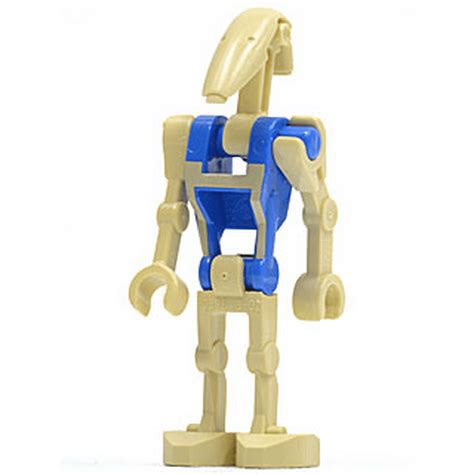 Lego Star Wars Battle Droid Pilot With Blue Torso With Tan Insignia And