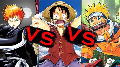 Luffy Vs Naruto Vs Ichigo Battle Through The Series Part 1 One
