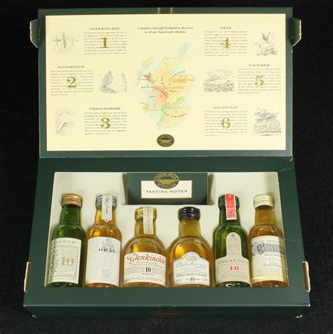Two Classic Malts Of Scotland Whisky Miniature T Sets Boxed And A