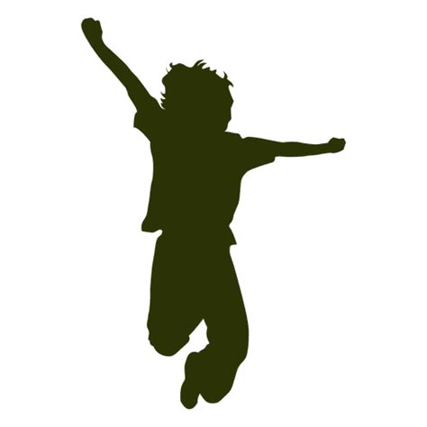 Kid Jumping Silhouette Transparent Png And Svg Vector