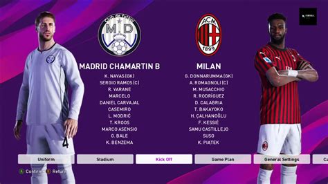 In group c, ac milan welcome real madrid to the san siro for the return leg of their ucl tie. Real Madrid VS Ac Milan pro evolution soccer 2020 ( pes ...