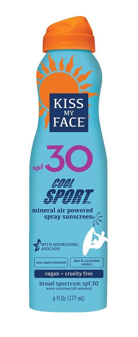 Amazon Com Kiss My Face Cool Sport Mineral Continuous Spray Sunscreen SPF Sunblock Oz