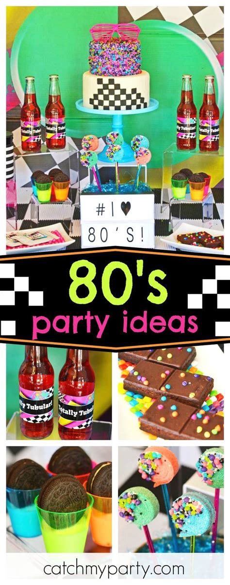 Check Out This Totally Cool 80s Retro Birthday Party The Dessert