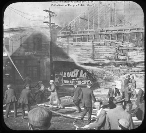 Firefighting Bangor 1911 Maine Memory Network
