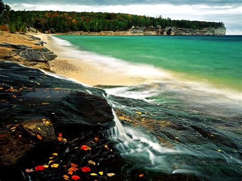 Wallpaper Pictured Rocks National Lakeshore Michigan United States Of