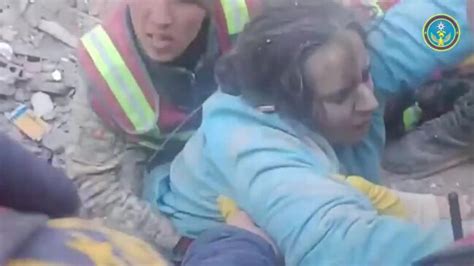 Cheers As Kyrgyz Rescuers Pull Woman From Rubble Alive A Week After