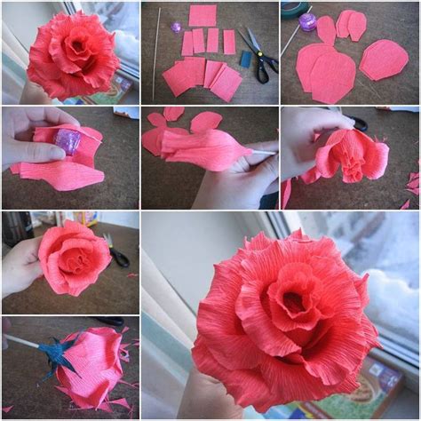 How to make a paper rose flower? How to make paper flowers - At home