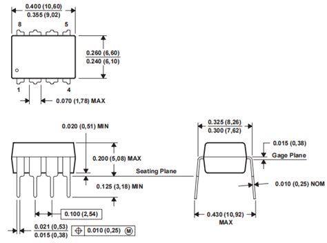 Rc4558p Operational Amplifier Layout Pinout And Datasheet