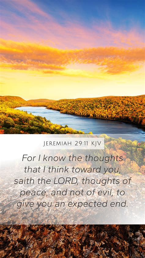 Jeremiah 2911 Kjv Mobile Phone Wallpaper For I Know The Thoughts