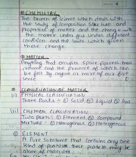 Chemistry Handwritten Notes Some Basic Concept For Jeeneet And 11th