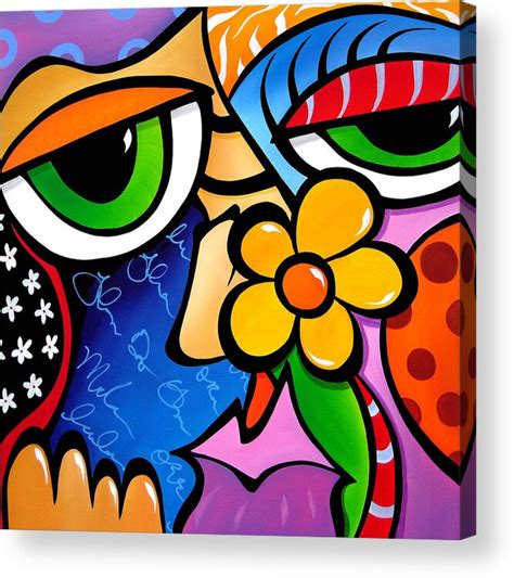 Abstract Pop Art Original Painting Scratch N Sniff By Fidostudio