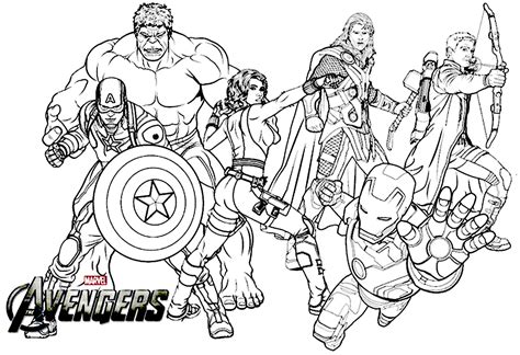 Printable Avengers Coloring Pages Kids And Adults Pdf Print Color Craft