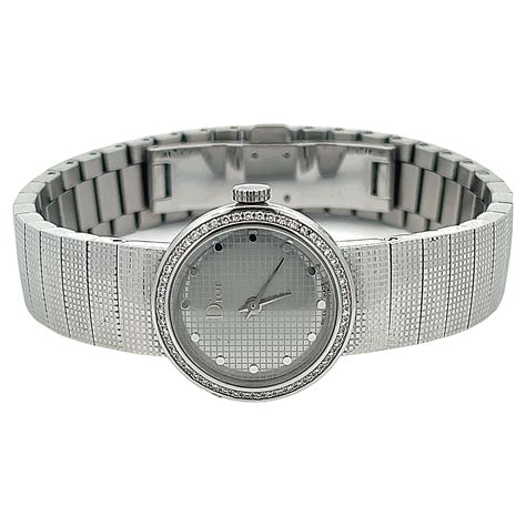 Hermes Ladys Stainless Steel And Diamond Kelly Padlock Watch For Sale