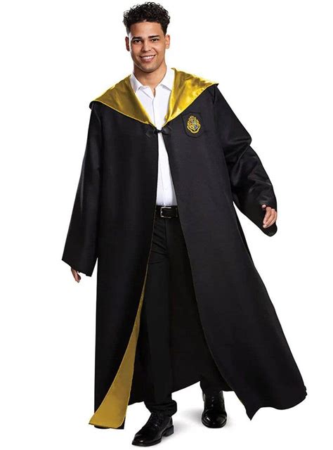 Harry Potter Deluxe Adult Hufflepuff Robe Costume Ubicaciondepersonas